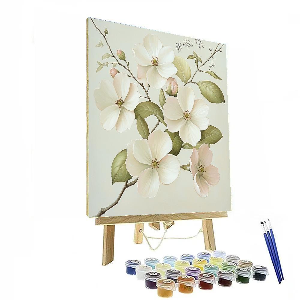 Leonardo Da Vinci Inspired Orchard Blossom Atmosphere DIY paint by numbers
