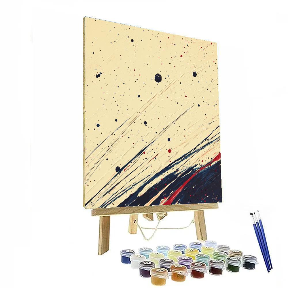 Jackson Pollock Inspired Meteor Shower Rhythm Paint by numbers kits