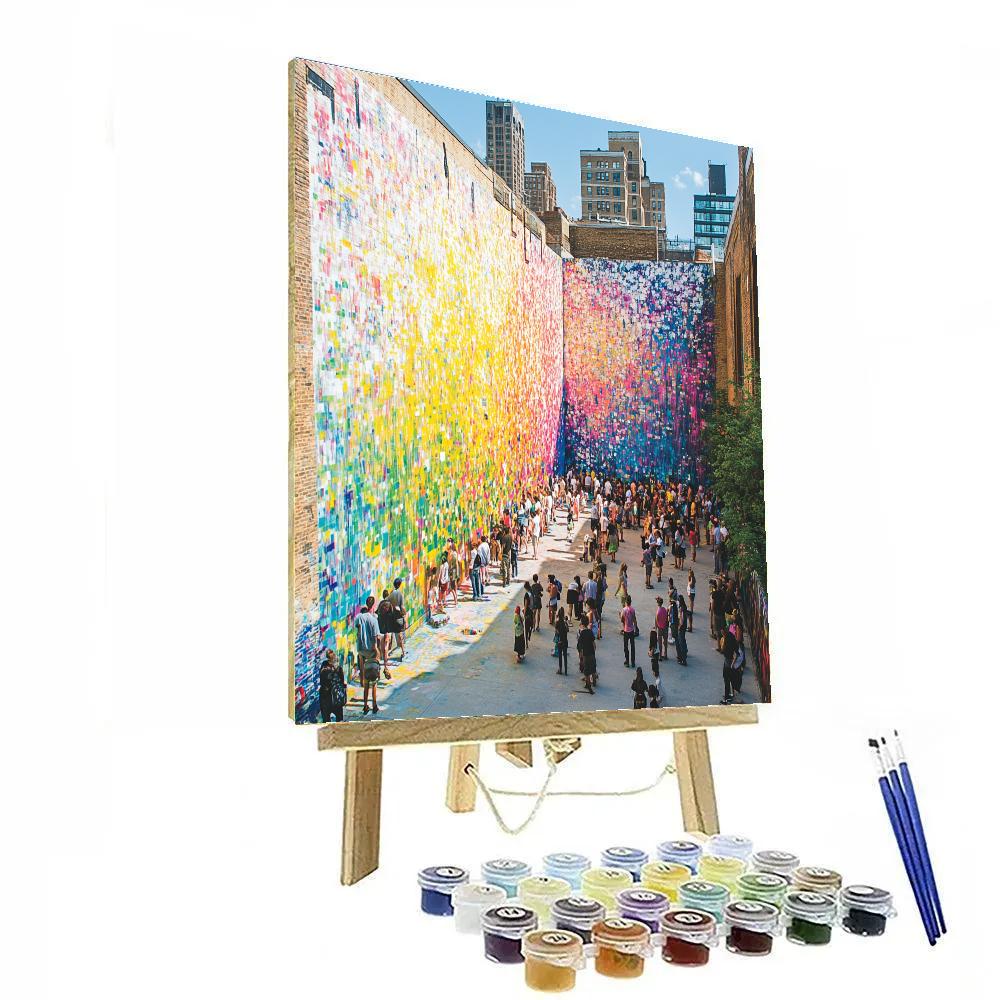 Vibrant Graffiti Art In Wynwood Walls Miami United States paint by number