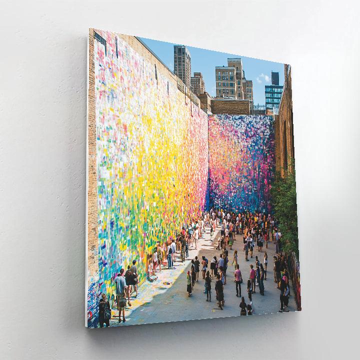 Vibrant Graffiti Art In Wynwood Walls Miami United States paint by number