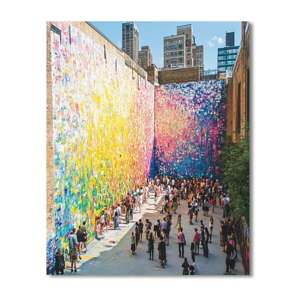 Vibrant Graffiti Art In Wynwood Walls Miami United States paint by number