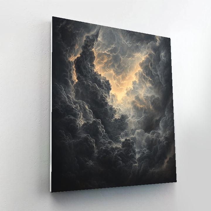 Leonardo Da Vinci Inspired Mythic Dragon Cloudform Painting by numbers kit