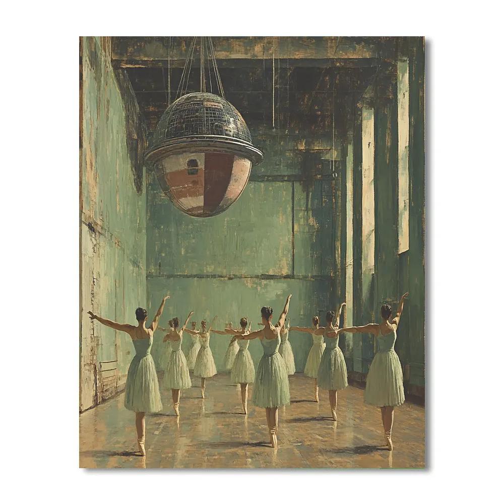 Degas Inspired Dancers Of Gravity painting number kit
