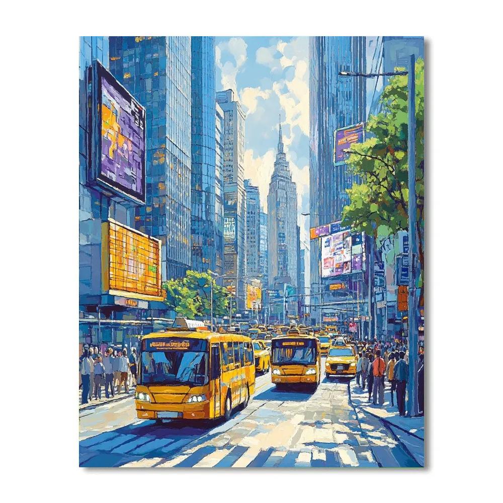 Sao Paulo Paulista Avenue Business District Brazil Paint by numbers art