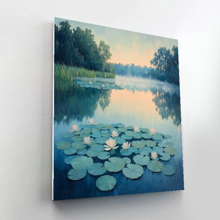 Claude Monet Inspired Dawn Over Misty Water Garden Paint by numbers kits