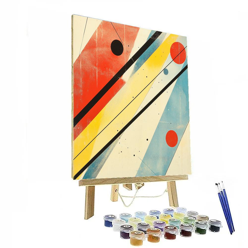 Kandinsky Inspired Cosmic Composition Number painting