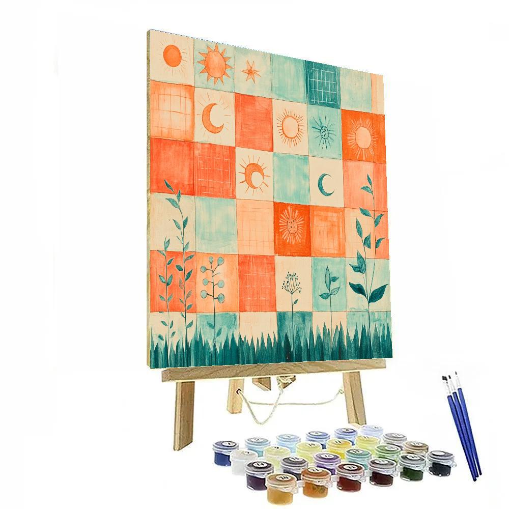 Paul Klee Inspired Planetary Garden paint by number