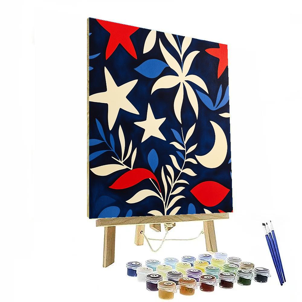 Matisse Inspired Cutout Constellations paint by number