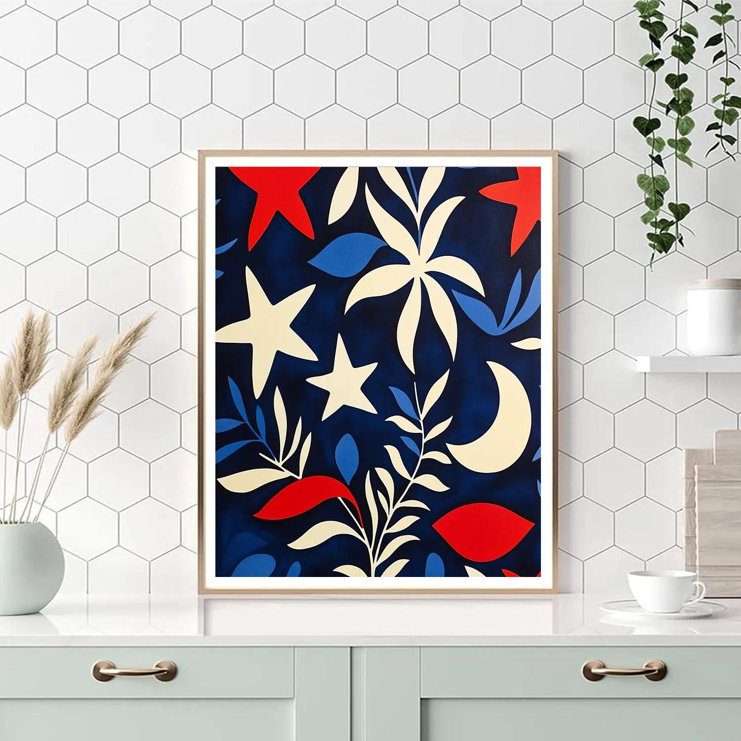 Matisse Inspired Cutout Constellations paint by number