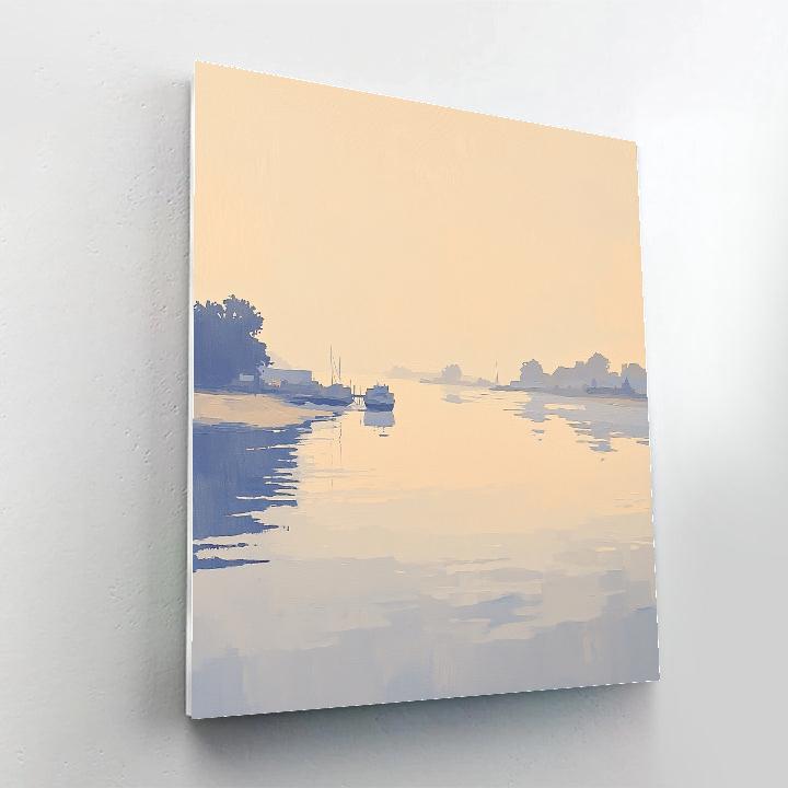 Claude Monet Inspired Morning Fog On River Estuary Numbered painting kits