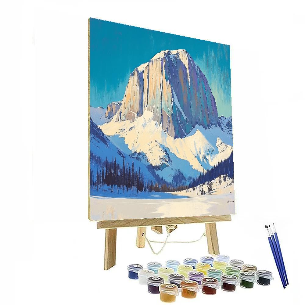 Lawren Harris Inspired Cathedral Glacier And Indigo Shadow Basin painting number kit