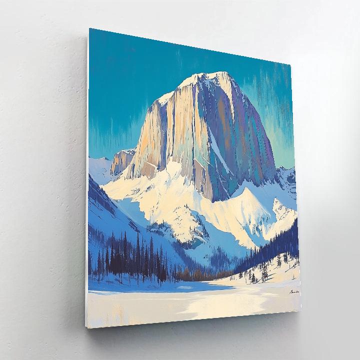 Lawren Harris Inspired Cathedral Glacier And Indigo Shadow Basin painting number kit