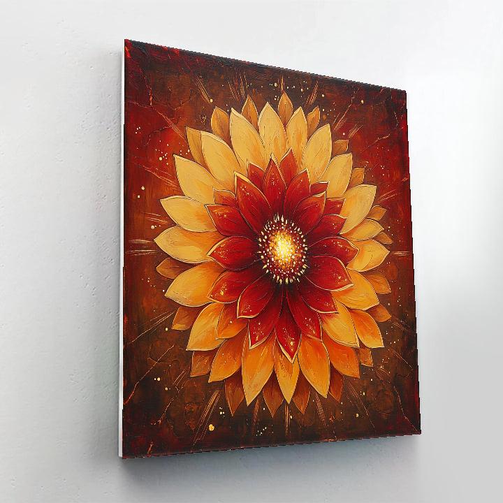 Frida Kahlo Inspired Supernova Marigold Bloom painting number kit