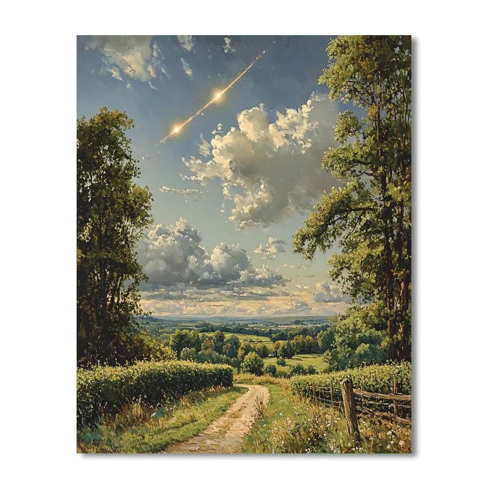 Constable Inspired Country Meteor paint by color