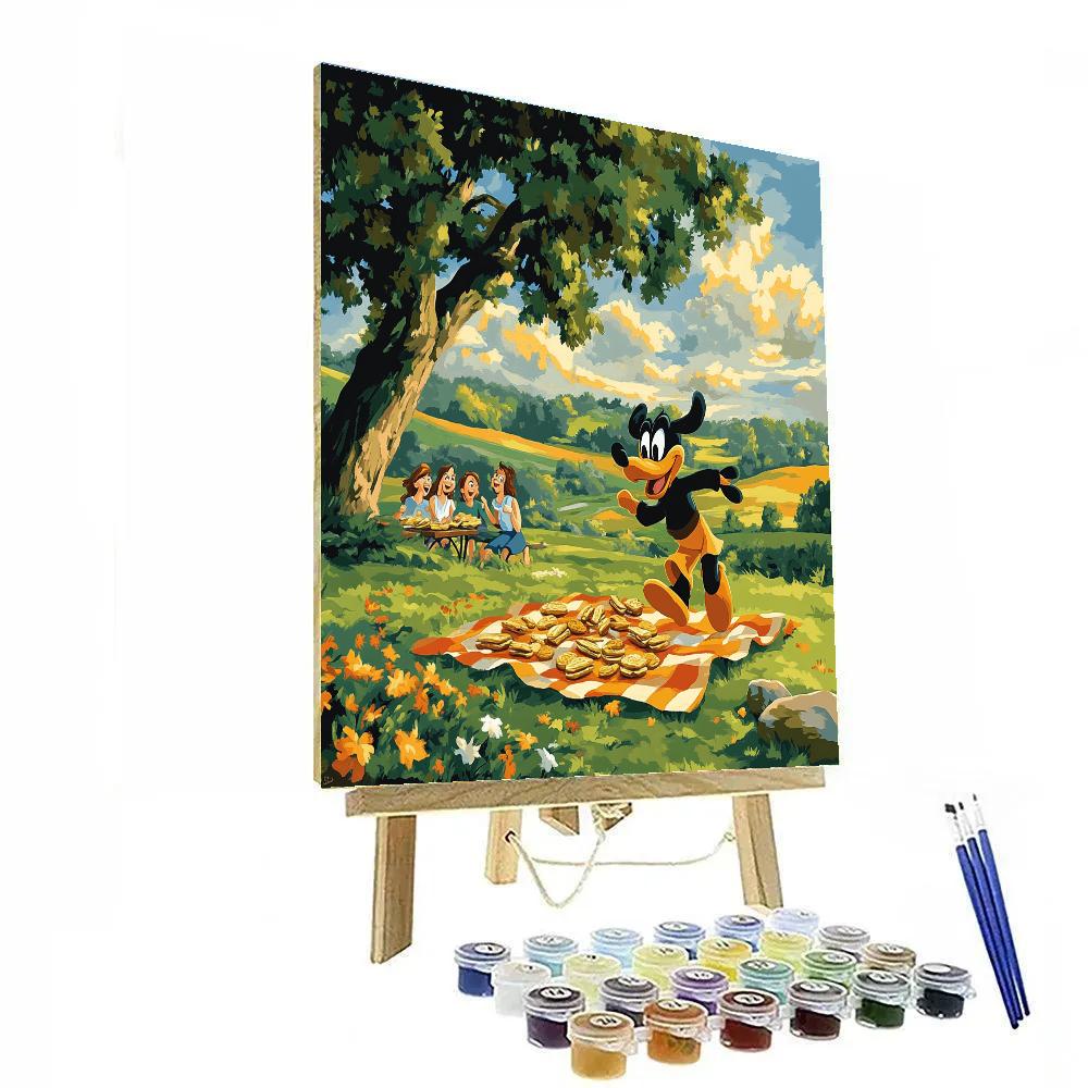 Goofy Picnic Surprise Disney Inspired painting number kit