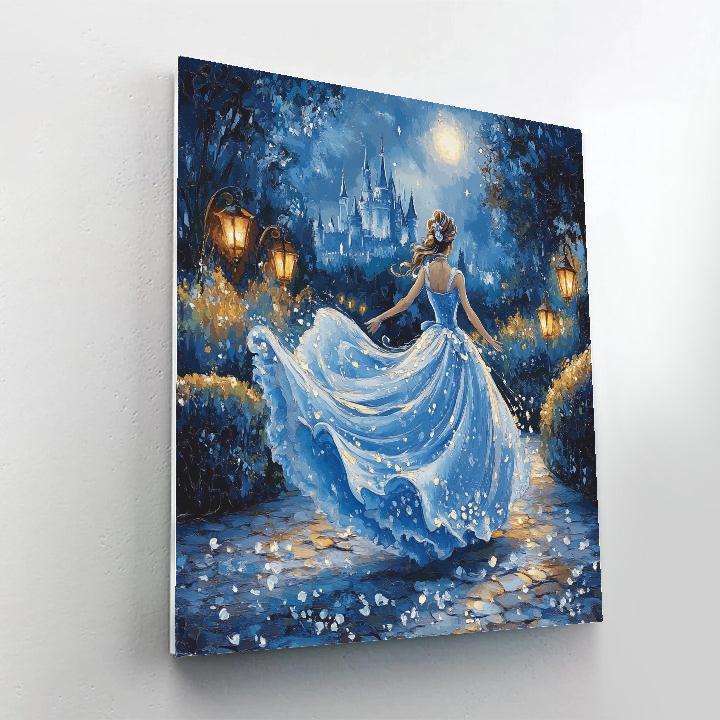 Cinderella Midnight Garden Dance Disney Inspired Paint by numbers art