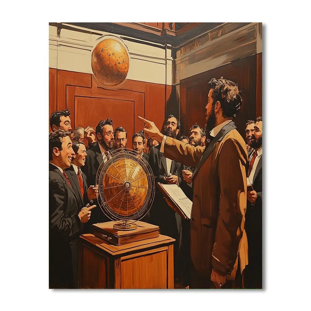 Hogarth Inspired Celestial Lecture Painting by numbers kit