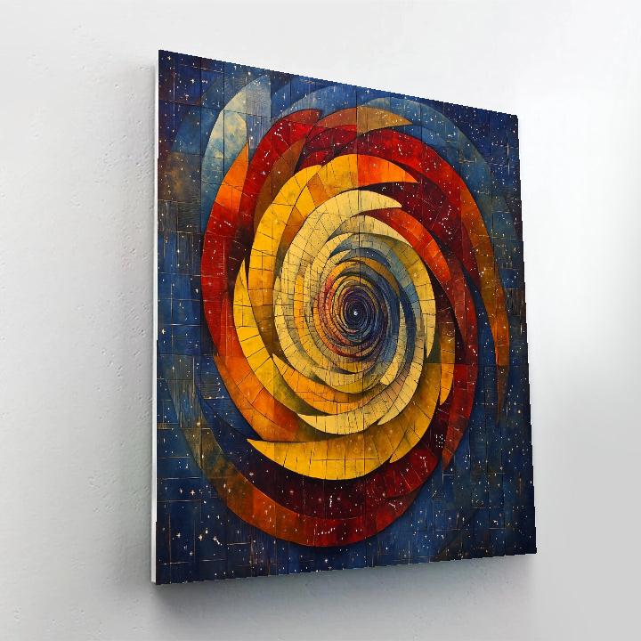 Frida Kahlo Inspired Time Dilation Spiral Of Petal Clocks DIY paint by numbers