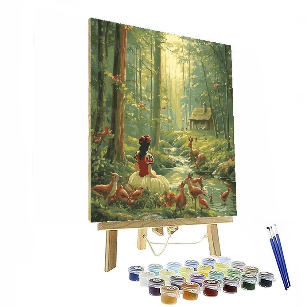 Snow White Forest Friends Disney Inspired paint by number