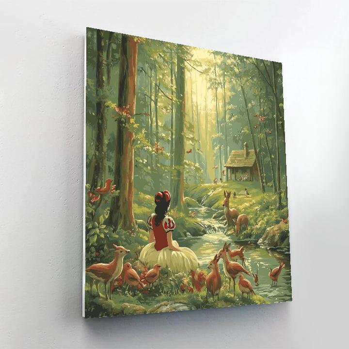 Snow White Forest Friends Disney Inspired paint by number