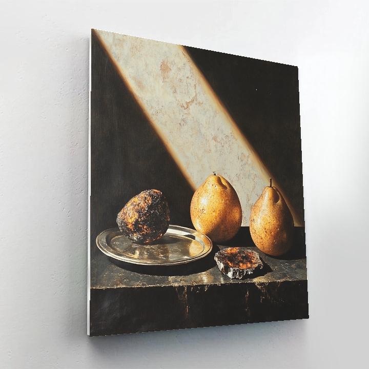 Caravaggio Inspired Fallen Meteor Still Life DIY paint by numbers
