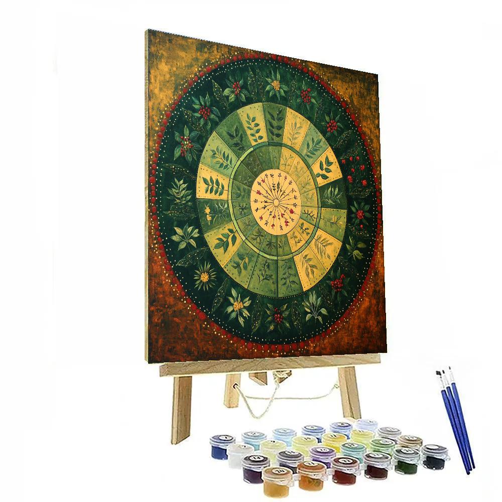Frida Kahlo Inspired Zodiac Garden Without Creatures Painting by numbers kit