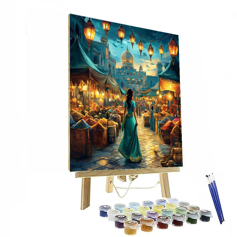 Jasmine Royal Market Stroll Disney Inspired Paint by numbers kits