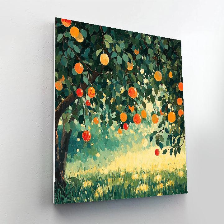 Claude Monet Inspired Orchard In Full Summer Fruit Paint by numbers art