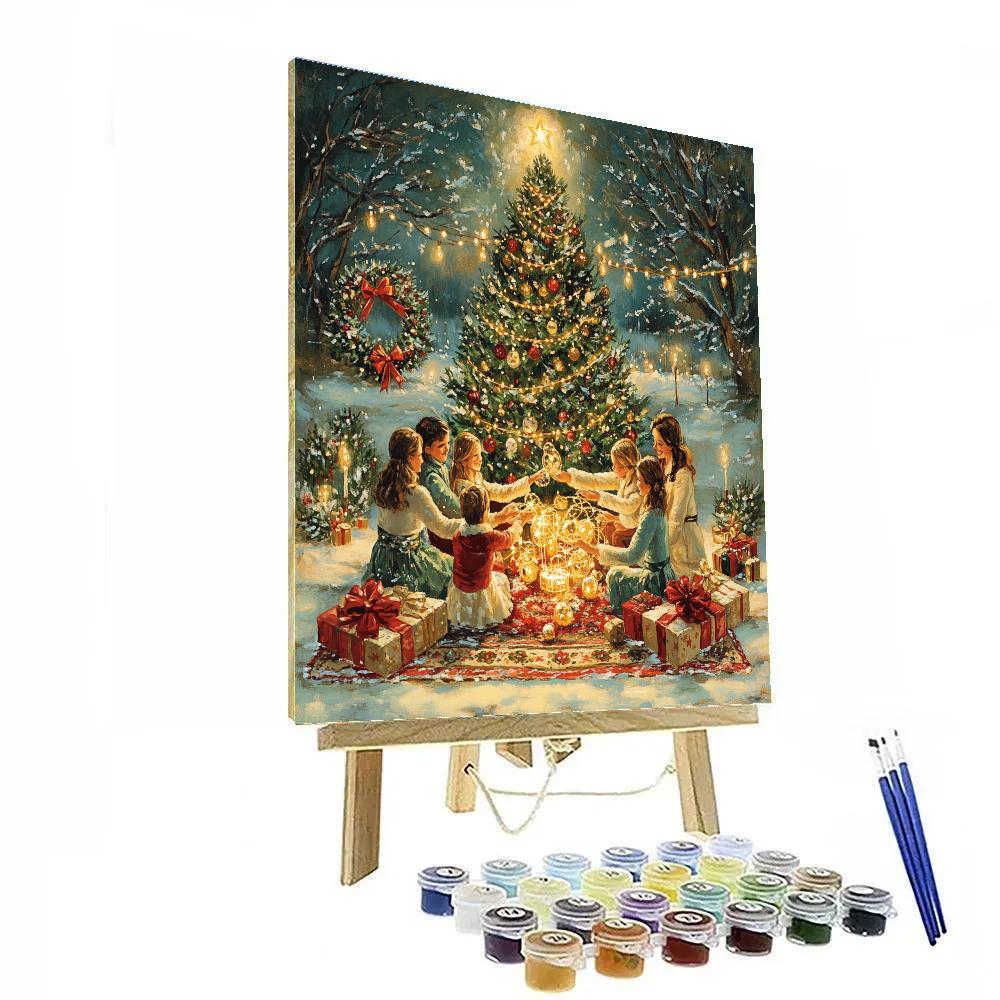 Ornaments And Laughter Circle Paint by numbers kits