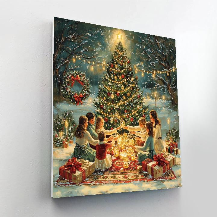 Ornaments And Laughter Circle Paint by numbers kits