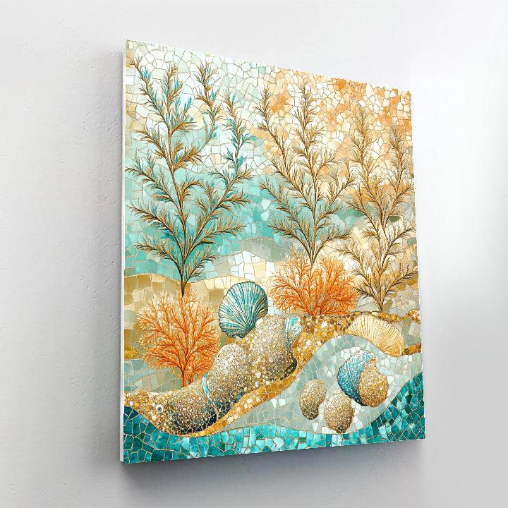 Gustav Klimt Inspired Ornamental Coral Reef Paint by numbers art