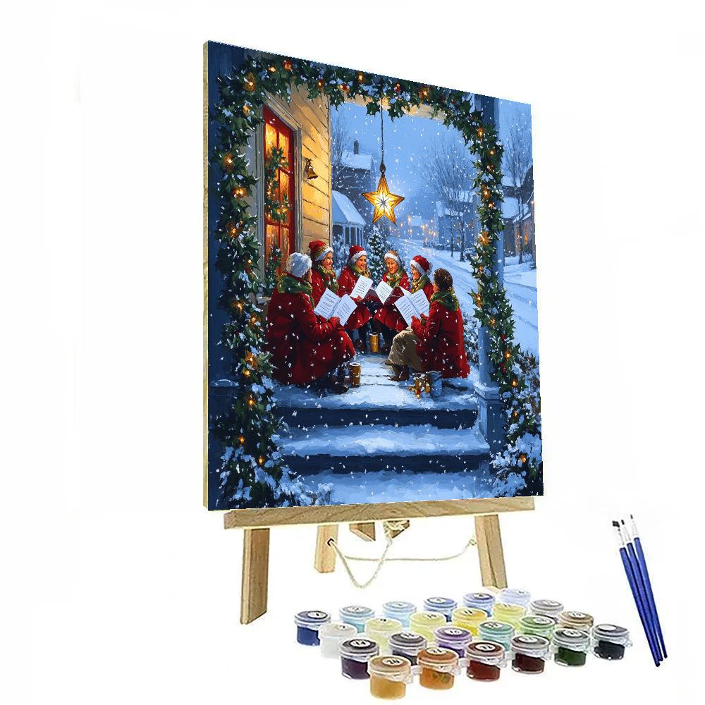 Midnight Cocoa Carol Painting by numbers kit