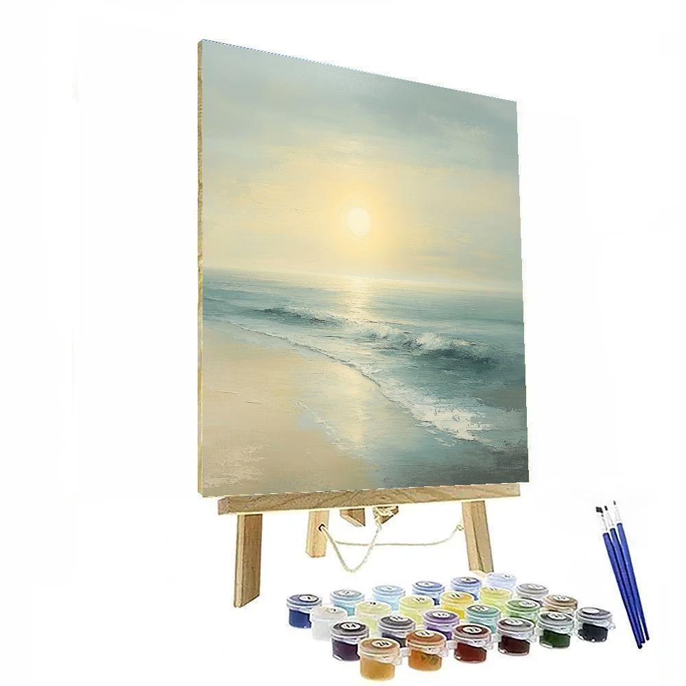 Claude Monet Inspired Sun Through Morning Sea Mist paint by number