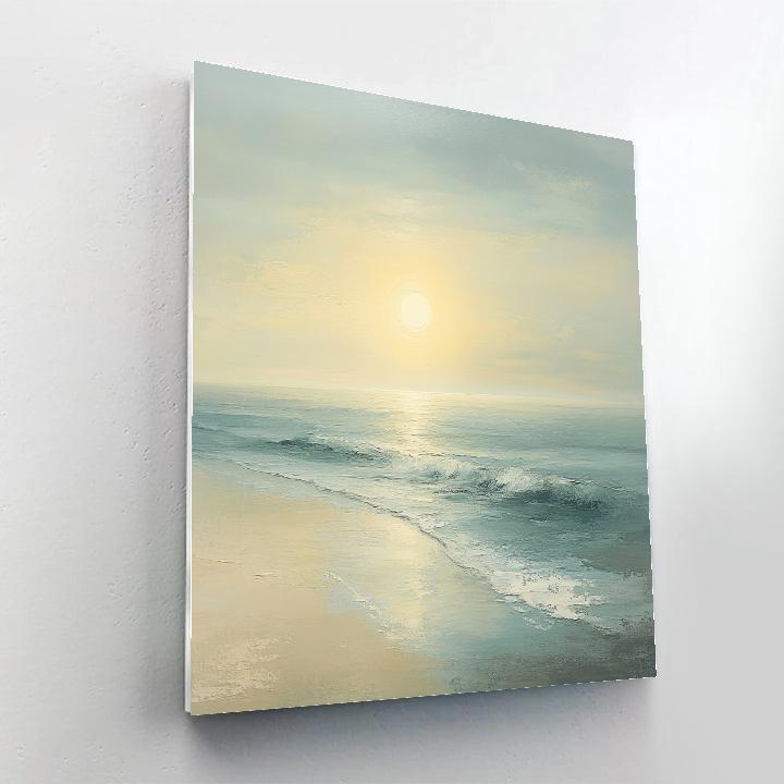 Claude Monet Inspired Sun Through Morning Sea Mist paint by number
