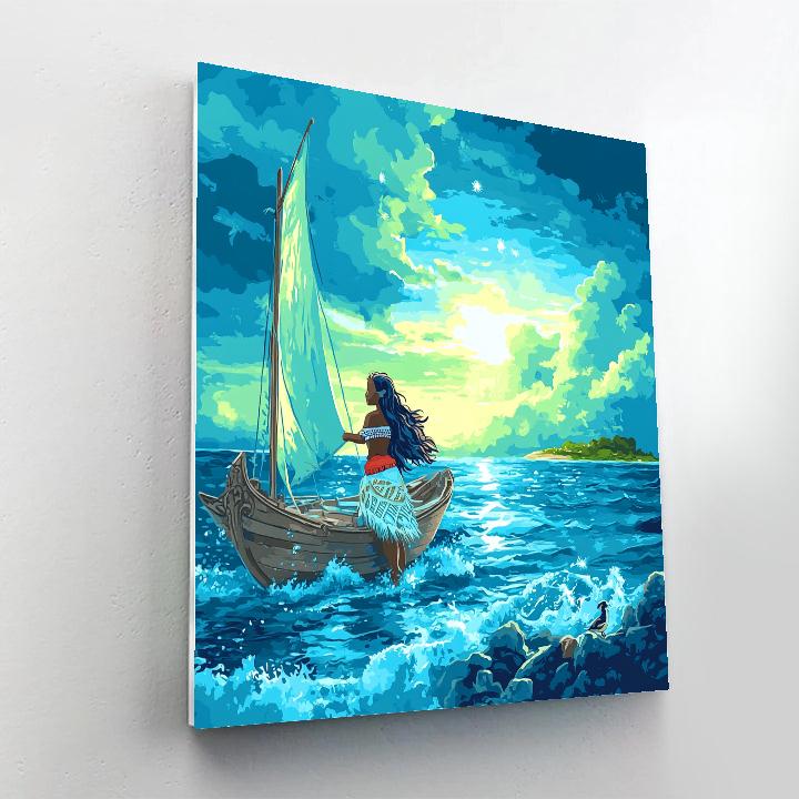 Moana Ocean Horizon Disney Inspired painting number kit