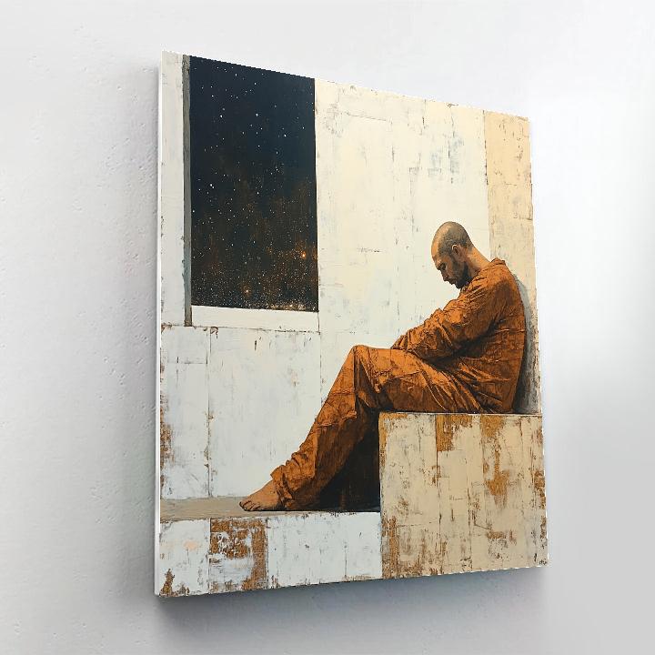 Egon Schiele Inspired Angular Stargazer paint by color