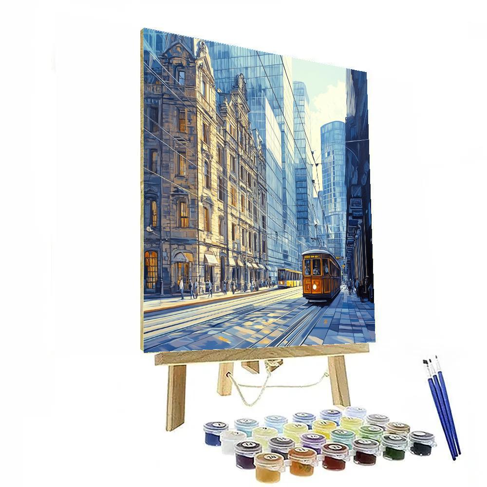 Historic Financial District At Docklands Melbourne Australia DIY paint by numbers