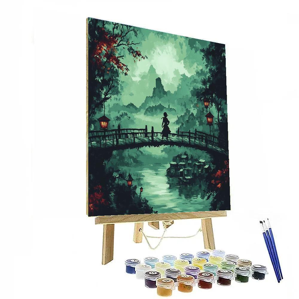 Raya River Bridge Moment Disney Inspired painting number kit