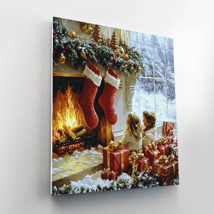 Hearthside Stocking Surprise Numbered painting kits