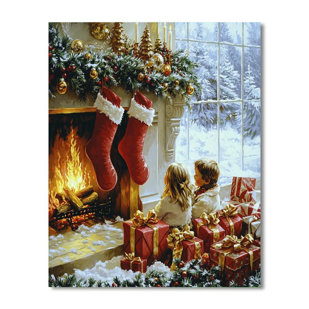 Hearthside Stocking Surprise Numbered painting kits