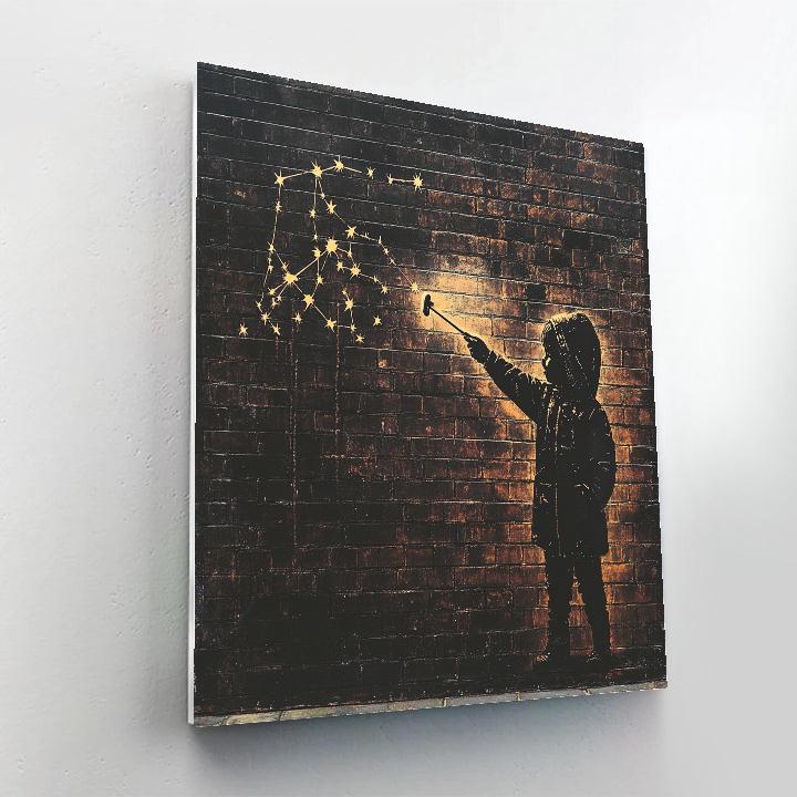 Banksy Inspired Street Stargazer paint by numbers