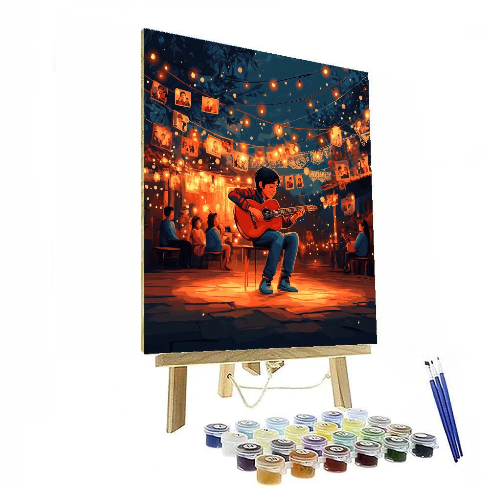 Miguel Family Music Night Disney Inspired painting number kit