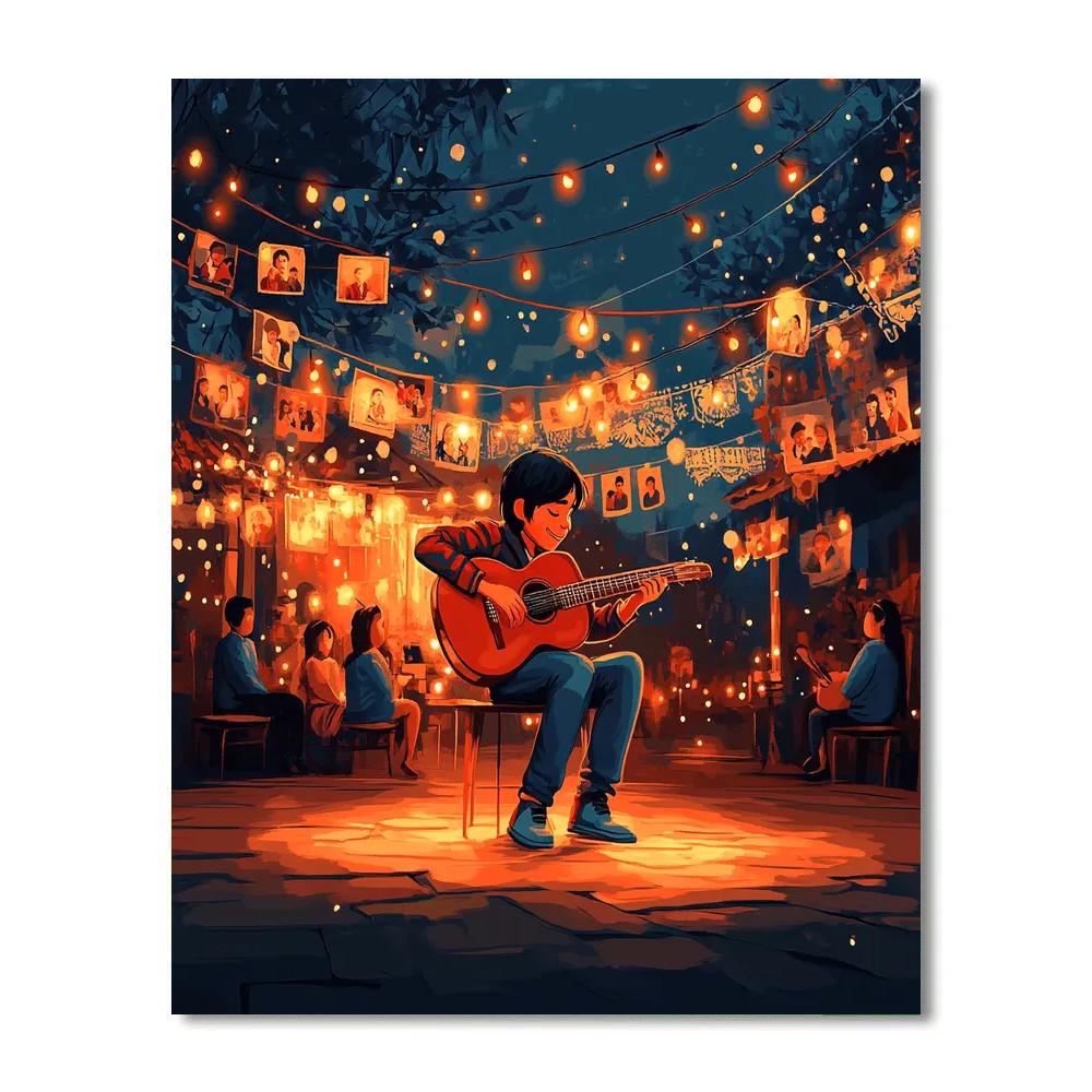 Miguel Family Music Night Disney Inspired painting number kit