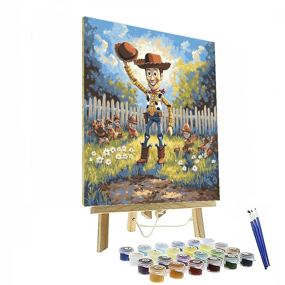 Woody Friendship Circle Disney Inspired Painting by numbers kit