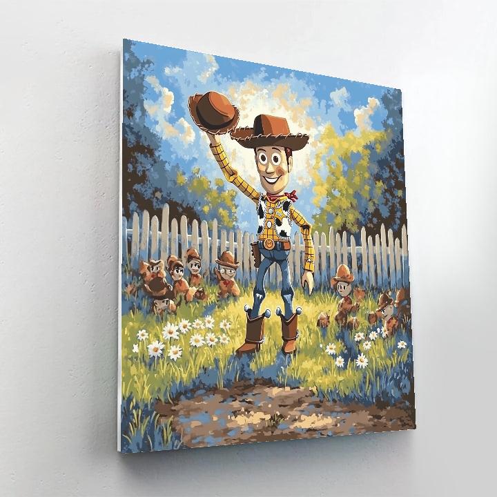 Woody Friendship Circle Disney Inspired Painting by numbers kit