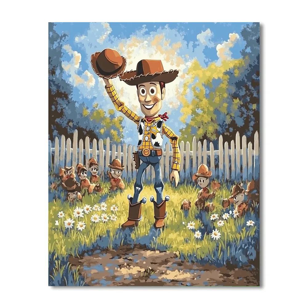 Woody Friendship Circle Disney Inspired Painting by numbers kit