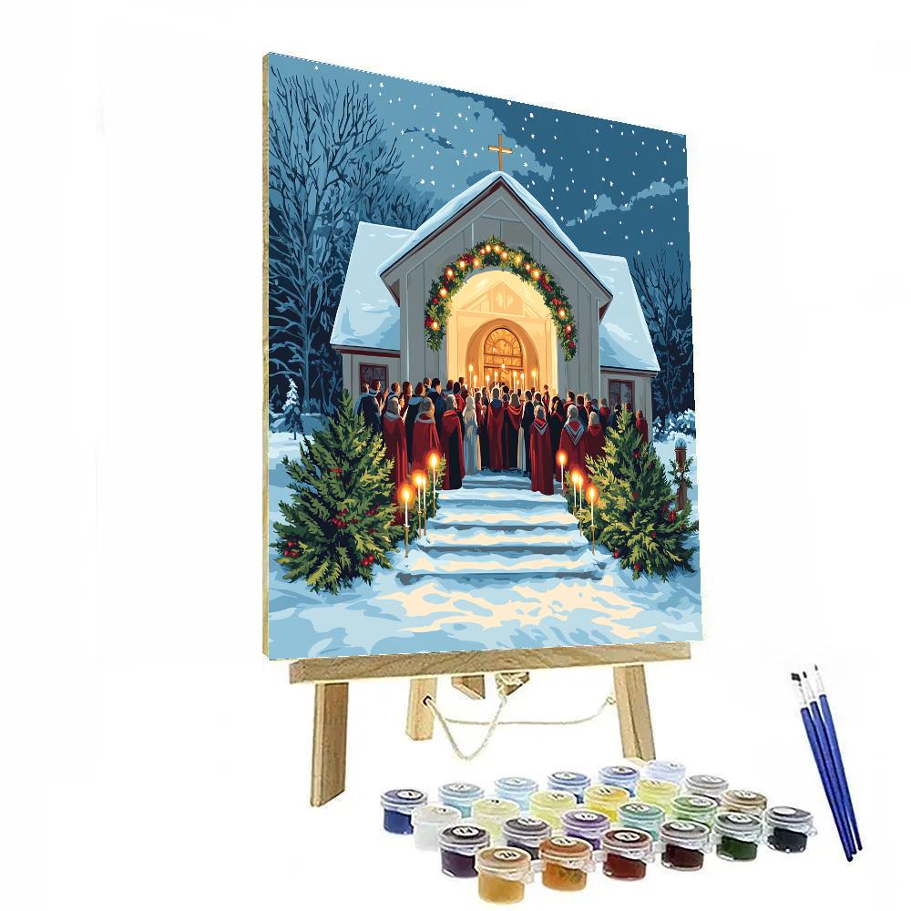 Midnight Mass Doorway Glow Numbered painting kits
