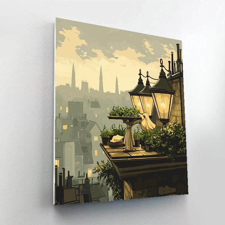 Linguini Rooftop Dream Disney Inspired Paint by numbers kits