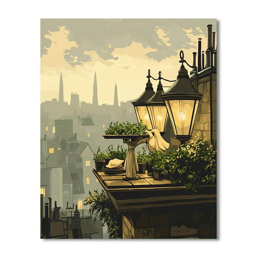 Linguini Rooftop Dream Disney Inspired Paint by numbers kits