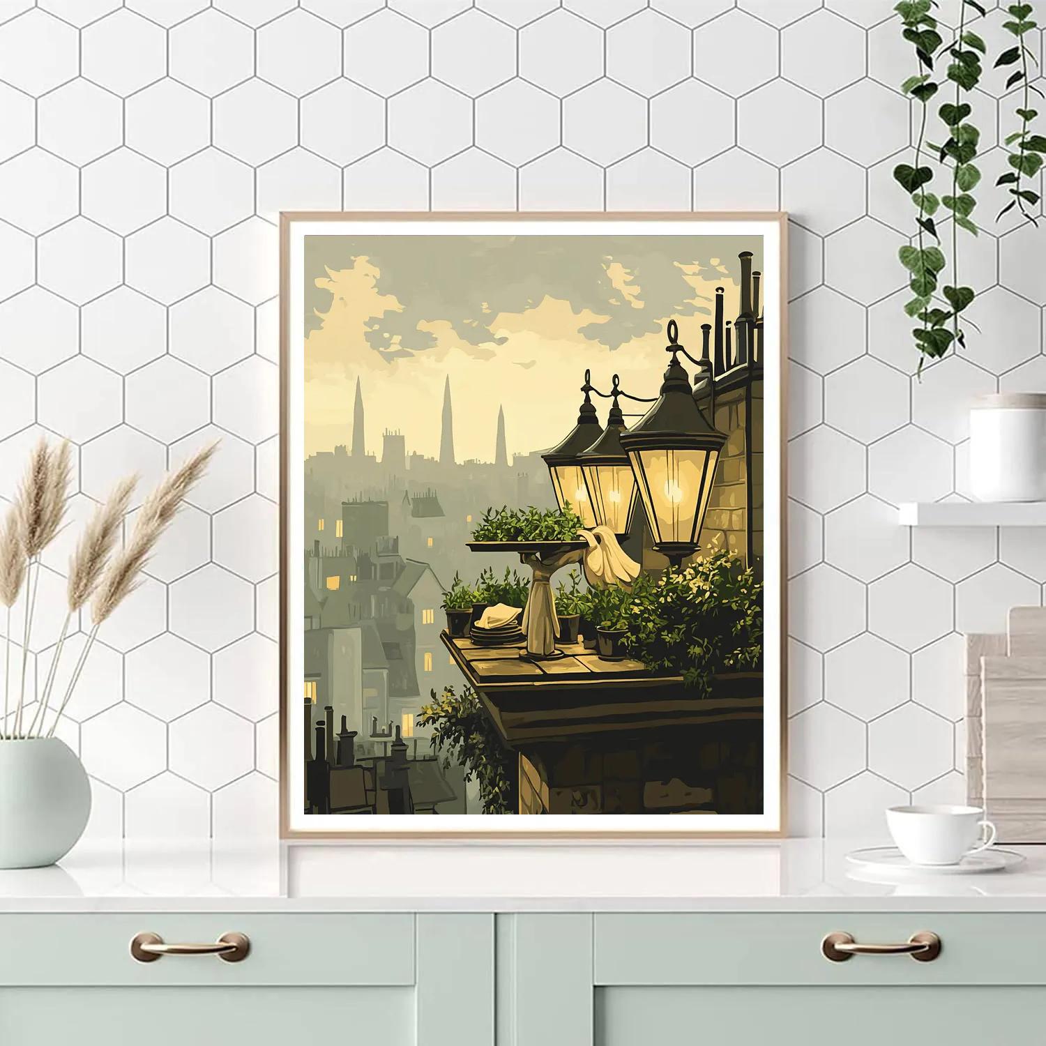Linguini Rooftop Dream Disney Inspired Paint by numbers kits